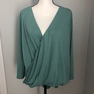 Teal cotton top - XL
